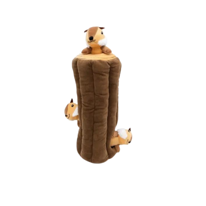 Chipmunk Log Burrow Toy